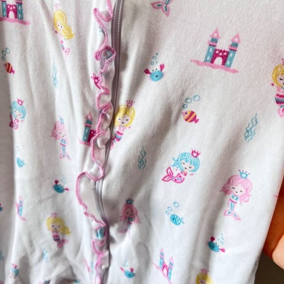 Kissy‎ Kissy Baby Girl One Piece Mermaid Castle Footies- Size 3-6m - Picture 2 of 4
